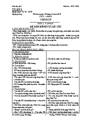 Giáo án điện tử Lớp 4 - Tuần 1 - Năm học 2019-2020 - Lương Thị Hằng